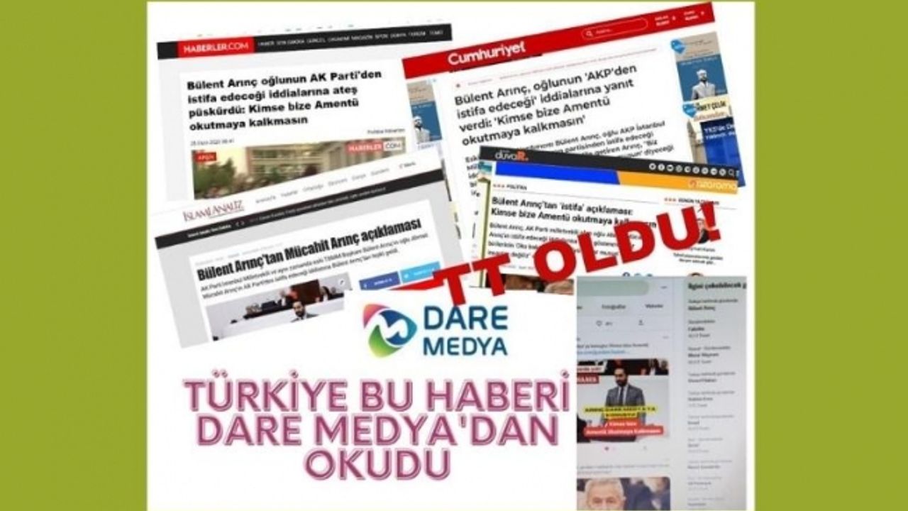Türkiye bu haberi Dare Medya'dan okudu