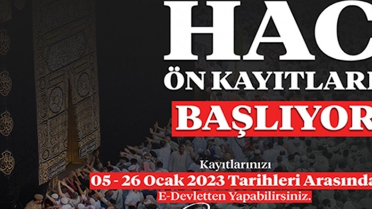 Diyanet duyurdu; 2023 Yılı Hac Ön Kayıtları Başlıyor!