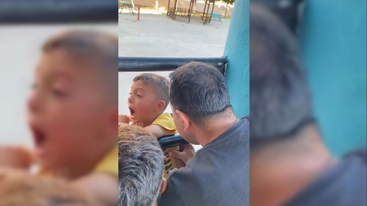 Başı ve kolları korkuluklara sıkışan çocuğu itfaiye kurtardı