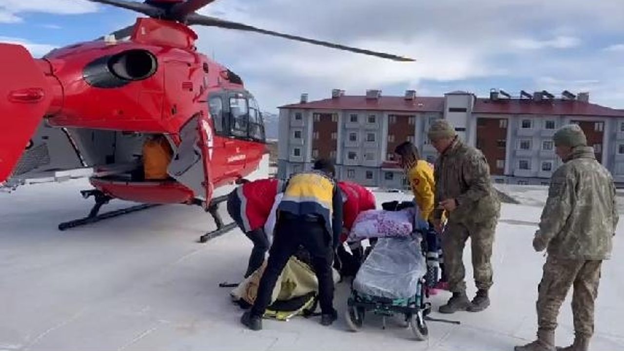 Ambulans helikopter, 78 yaşındaki böbrek hastası için havalandı