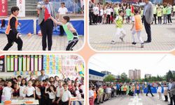 Bakan Tekin öğrencilerle oynadı