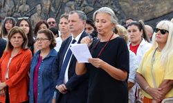 Boşanma aşamasında eşi tarafından öldürülen Sevda Eller için  Manisalı kadınlar bir araya geldi