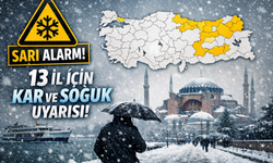 Meteoroloji’den 13 İl İçin Sarı Alarm: Soğuk ve Kar Yağışı Yurdu Etkisi Altına Alıyor