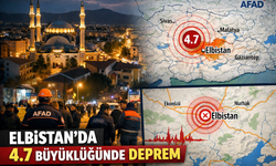 Kahramanmaraş'ta 4.7 Büyüklüğünde Deprem