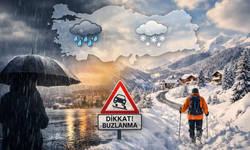 Meteoroloji’den Yağmur, Kar ve Buzlanma Uyarısı
