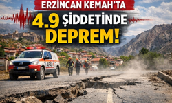 Erzincan Kemah’ta 4,9 Büyüklüğünde Deprem