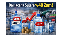 Damacana Suya Yüzde 40 Zam Geldi