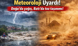 Meteoroloji uyardı! Doğu'da yağış, Batı'da toz taşınımı