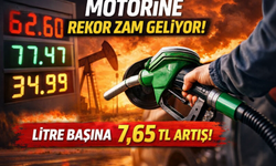Motorine Rekor Zam Yolda: Litre Fiyatına 7,65 TL Artış Bekleniyor