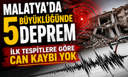 Malatya'da 5 Büyüklüğünde Deprem: İlk Tespitlere Göre Can Kaybı Yok