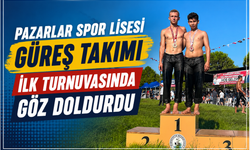 Pazarlar Spor Lisesi Güreş Takımı İlk Turnuvasında Göz Doldurdu