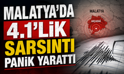 Malatya'da 4.1'lik Sarsıntı Panik Yarattı