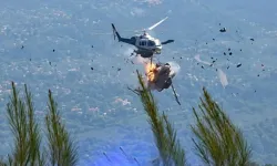 Yunanistan'da Yangına Müdahale Eden İki Helikopter Havada Çarpıştı