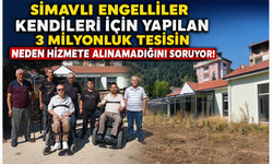 Simavlı Engelliler Kendileri İçin Yapılan 3 Milyonluk Tesisin Neden Hizmete Alınamadığını Soruyor!