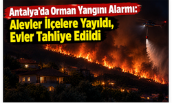 Antalya’da Orman Yangını Alarmı: Alevler İlçelere Yayıldı, Evler Tahliye Edildi