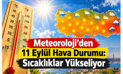 Meteoroloji’den 11 Eylül Hava Durumu: Sıcaklıklar Yükseliyor