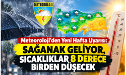 Meteoroloji’den Yeni Hafta Uyarısı: Sağanak Geliyor, Sıcaklıklar 8 Derece Birden Düşecek