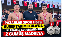 Pazarlar Spor Lisesi Güreş Takımı Kula’da İki Finalle Gururlandırdı: 2 Gümüş Madalya
