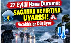 27 Eylül Hava Durumu: Sağanak ve Fırtına Uyarısı! Sıcaklıklar Düşüyor