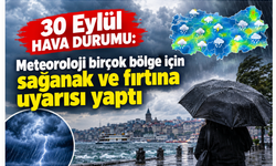 Meteoroloji birçok bölge için sağanak ve fırtına uyarısı yaptı