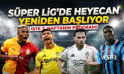 Süper Lig’de 7. hafta heyecanı başlıyor: İşte maç programı