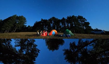 Isparta Melikler Yaylası’nda perseid meteor yağmuru büyüledi