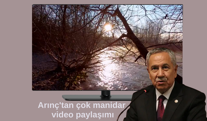 Arınç'tan çok manidar video paylaşımı