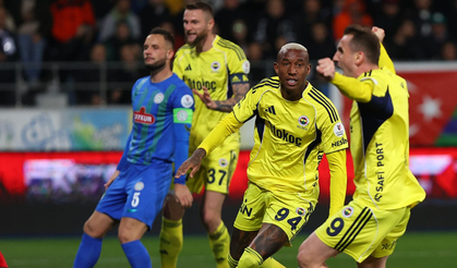 Fenerbahçe Rize’de Geri  döndü! 2-5