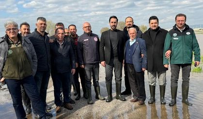 ARINÇ, SU TAŞKINLARINDAN ETKİLENEN TARIM ARAZİLERİNİ YERİNDE İNCELEDİ