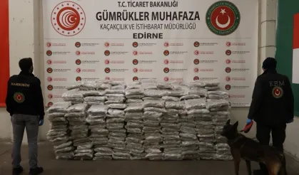 Kapıkule'de 1,4 ton esrar ele geçirildi