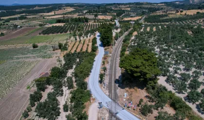 Manisa Soma'da mahalle yollarına ikinci kat asfalt