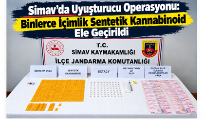 Simav’da Uyuşturucu Operasyonu: Binlerce İçimlik Sentetik Kannabinoid Ele Geçirildi