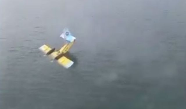 Yangın söndürme uçağı Bafa Gölü’nde kırıma uğradı!