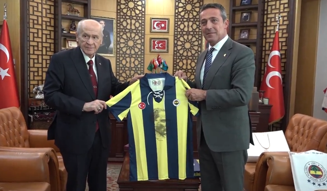 Fenerbahçe Başkanı Ali Koç, MHP Genel Merkezi'ni ziyaret ederek Devlet Bahçeli ile görüştü