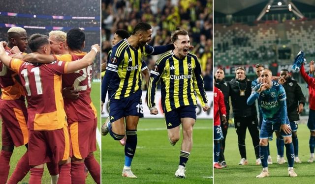 Türk futbolu Avrupa’da tarih yazdı: 3 takım, 3 zafer