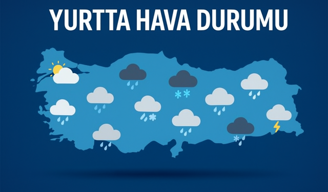 Yurtta Hava Durumu: Çok Bulutlu Gökyüzü ve Yer Yer Kuvvetli Yağış Etkili Olacak