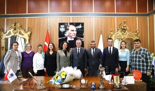 BAŞKAN BALABAN, BARO BAŞKANI YEŞİL’İ AĞIRLADI