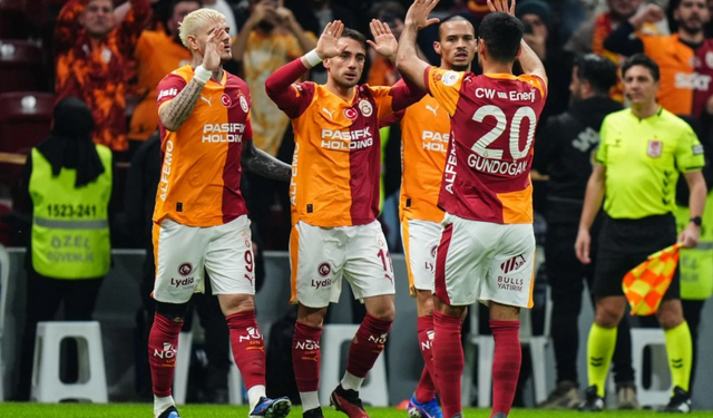 Galatasaray Seriyi Sürdürdü, İlk Yarıyı Lider Tamamladı