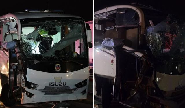 Cezaevi aracı zincirleme kazaya karıştı: 23 yaralı