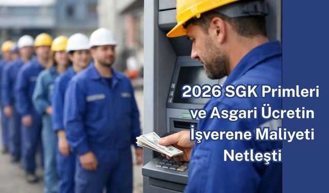 2026 SGK Primleri ve Asgari Ücretin İşverene Maliyeti Netleşti