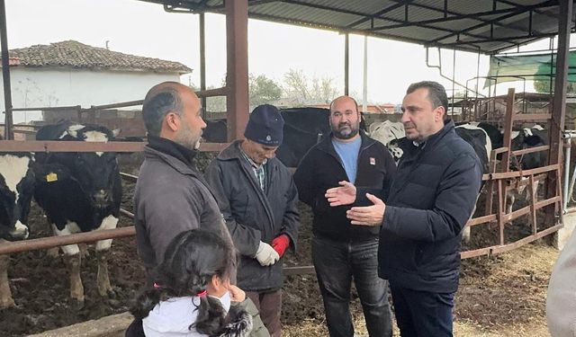 CHP’Lİ BAŞEVİRGEN’İN DİNLEDİĞİ BESİCİLER SÜT FİYATLARINA İSYAN ETTİ