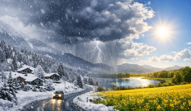 Meteoroloji'den kar ve yağmur uyarısı