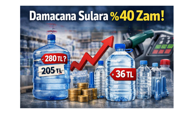 Damacana Suya Yüzde 40 Zam Geldi
