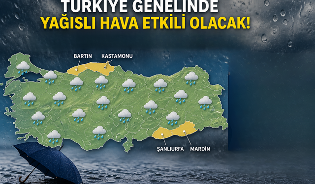 Türkiye genelinde alarm: Kuvvetli yağış, kar ve toz taşınımı uyarısı