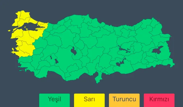 Bakanlık sarı kodla uyardı: Fırtınaya dikkat!
