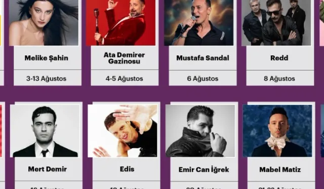 Harbiye Açık Hava'da ağustosta müzik ziyafeti
