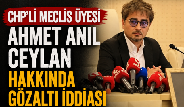 CHP'li Meclis Üyesi Ahmet Anıl Ceylan Hakkında Gözaltı İddiası