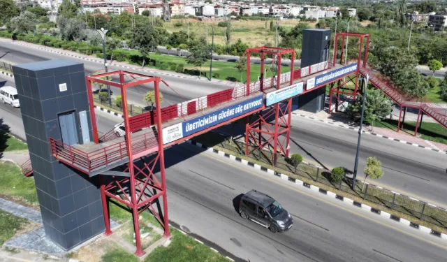 Manisa'da üst geçide asansör kolaylığı