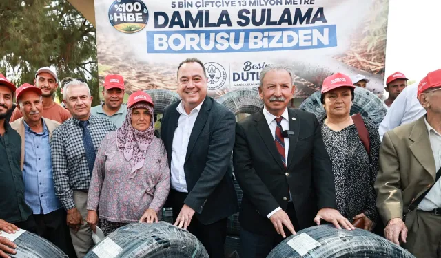 Manisa Salihli'de 500 üreticiye damlama sulama desteği