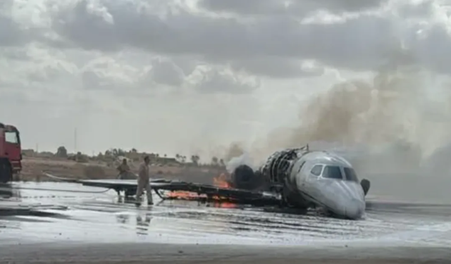 Hamdi Akın’a Ait Özel Jet Libya’da Kaza Yaptı! İniş Sırasında Alevlere Teslim Oldu
